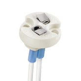 GU5.3 Bi-Pin Ceramic Base Socket MR16 Holder with Wire Connector