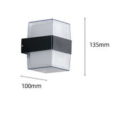 Modern Square 6W 12W Plastic Led Wall Light Decorative Lighting