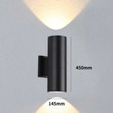 Cylinder Up and Down Sconces Wall Lamps Waterproof