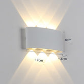 Up and Down 6W 8W 12W Waterproof White Wall Lamp Light Mounted