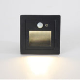 Motion Sensor Recessed Square Step Wall Lamp 3W 85X85X50mm