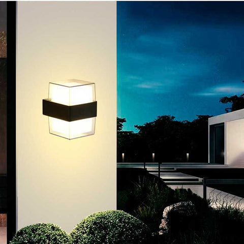 Modern Square 6W 12W Plastic Led Wall Light  Decorative Lighting
