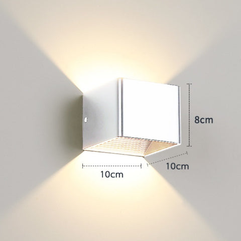 Square up and Down White Porch Wall Lights