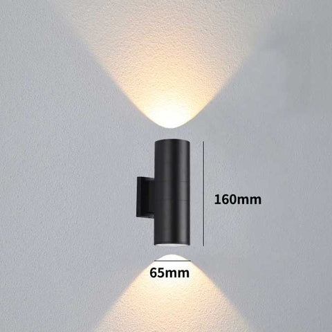 Cylinder Up and Down Sconces Wall Lamps Waterproof