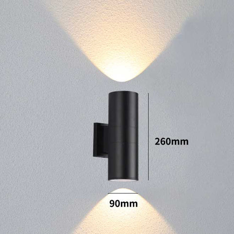 Cylinder Up and Down Sconces Wall Lamps Waterproof